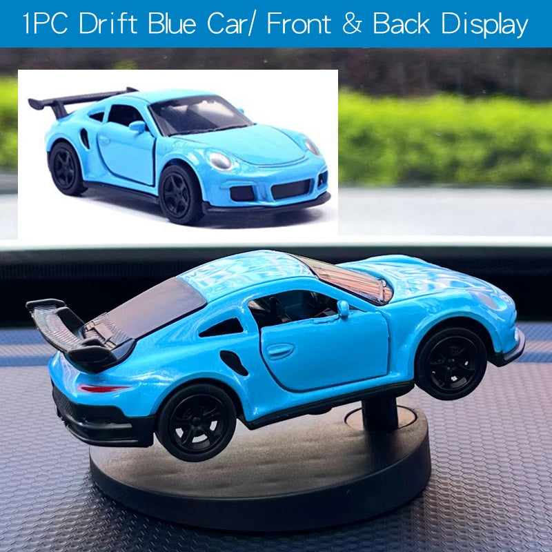 Drift Car dashboard toy model swing turning cool sports race auto ornament