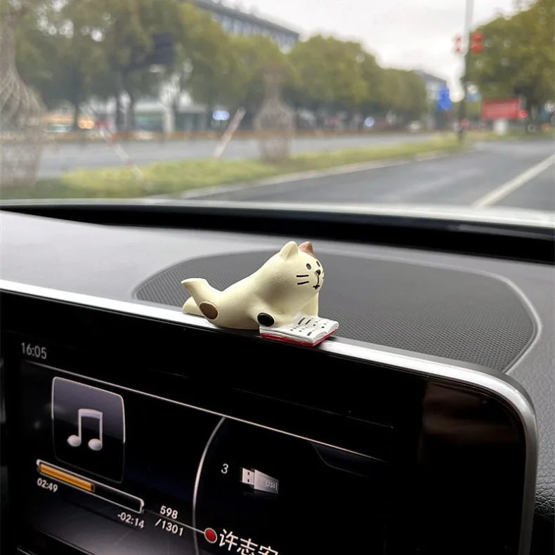 Cute Healing Kitten Ornaments For Car Dashboard