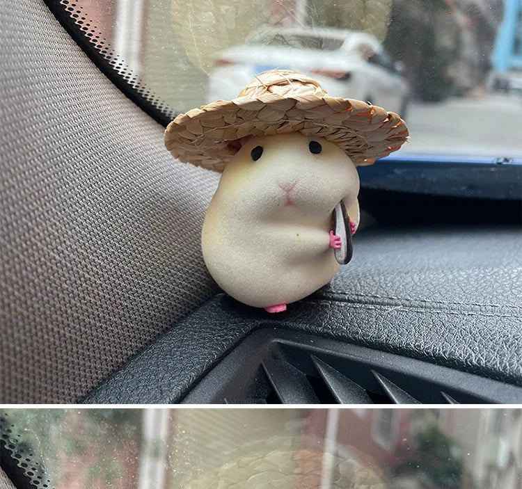 Car Decoration Hamster Car Accessories New Console Cute Doll Car Interior Pendant Decoration Cool Decoration Accesories