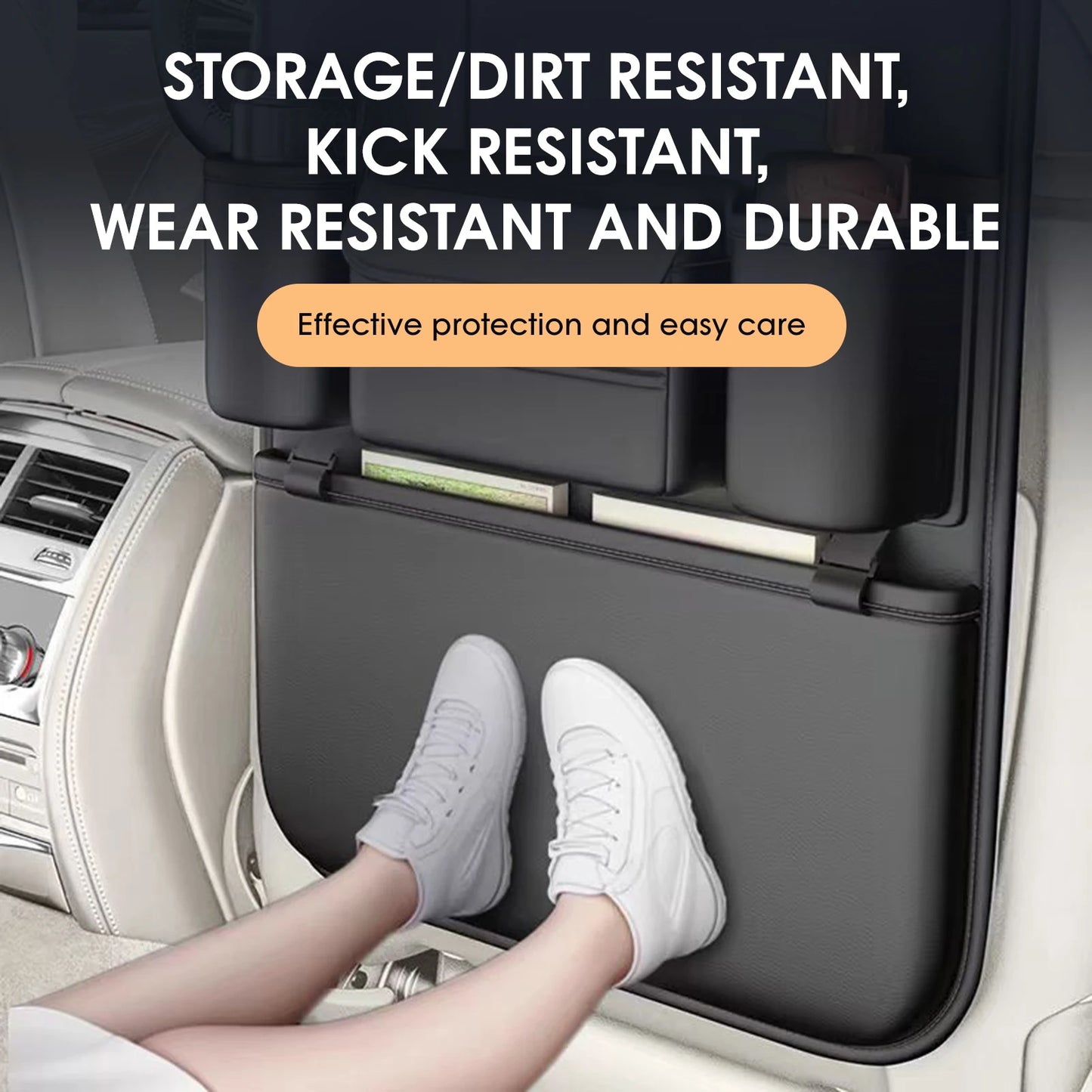 Universal Car Seat Back Organizer Bag Easy Install