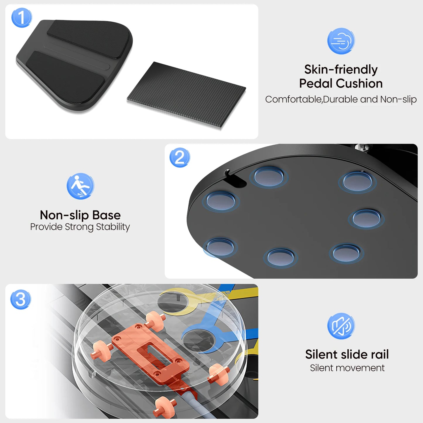 Exercise Board, Fitness Board, Ab Wheel Workout Equipment for Home