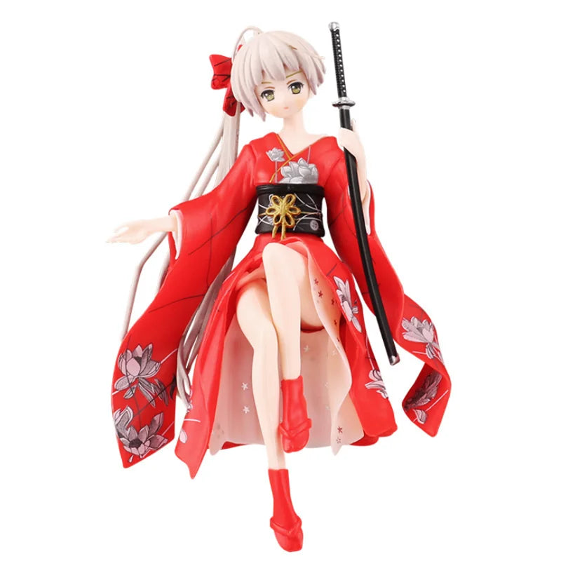 PVC Anime Beauty Doll Model Toys Car Decoration ACG Cartoon Car Interior Center Console Auto Ornaments Car Accessories Gift