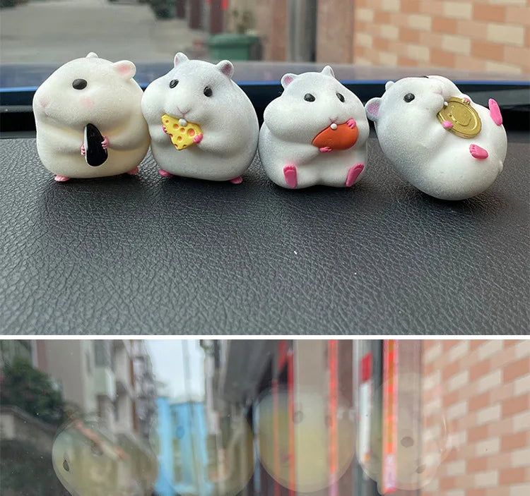 Car Decoration Hamster Car Accessories New Console Cute Doll Car Interior Pendant   Decoration  Cool  Decoration Accesories