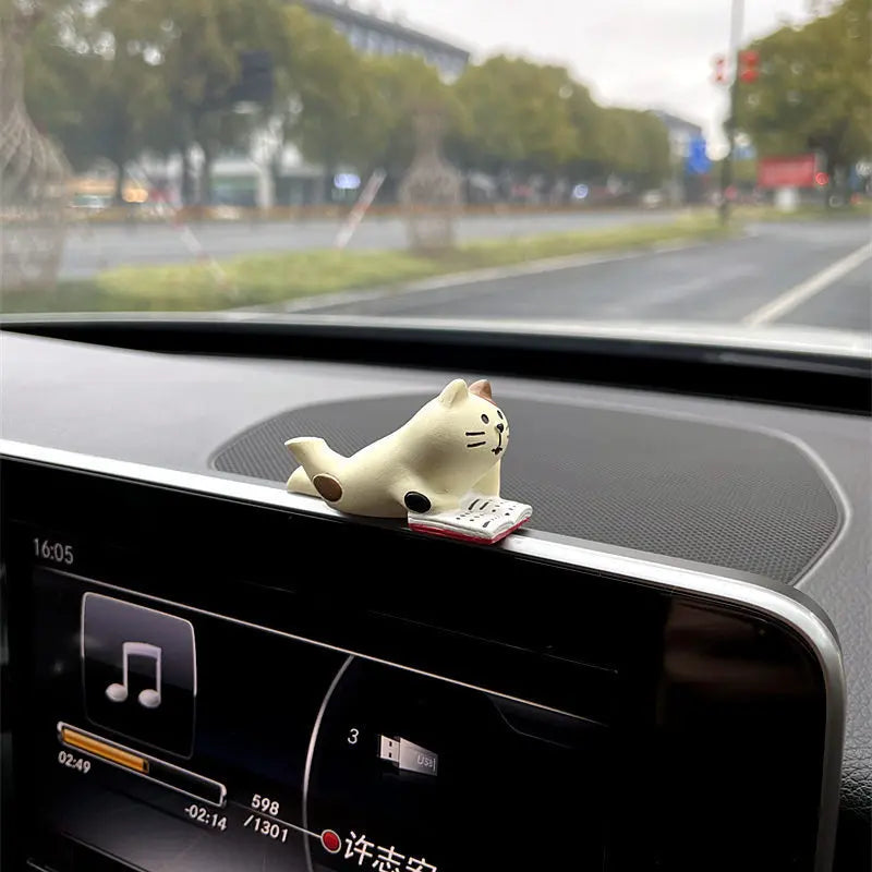 Cute Healing Kitten Ornaments For Car Dashboard