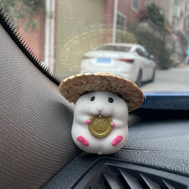 Car Decoration Hamster Car Accessories New Console Cute Doll Car Interior Pendant   Decoration  Cool  Decoration Accesories