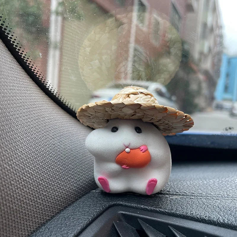 Car Decoration Hamster Car Accessories New Console Cute Doll Car Interior Pendant   Decoration  Cool  Decoration Accesories