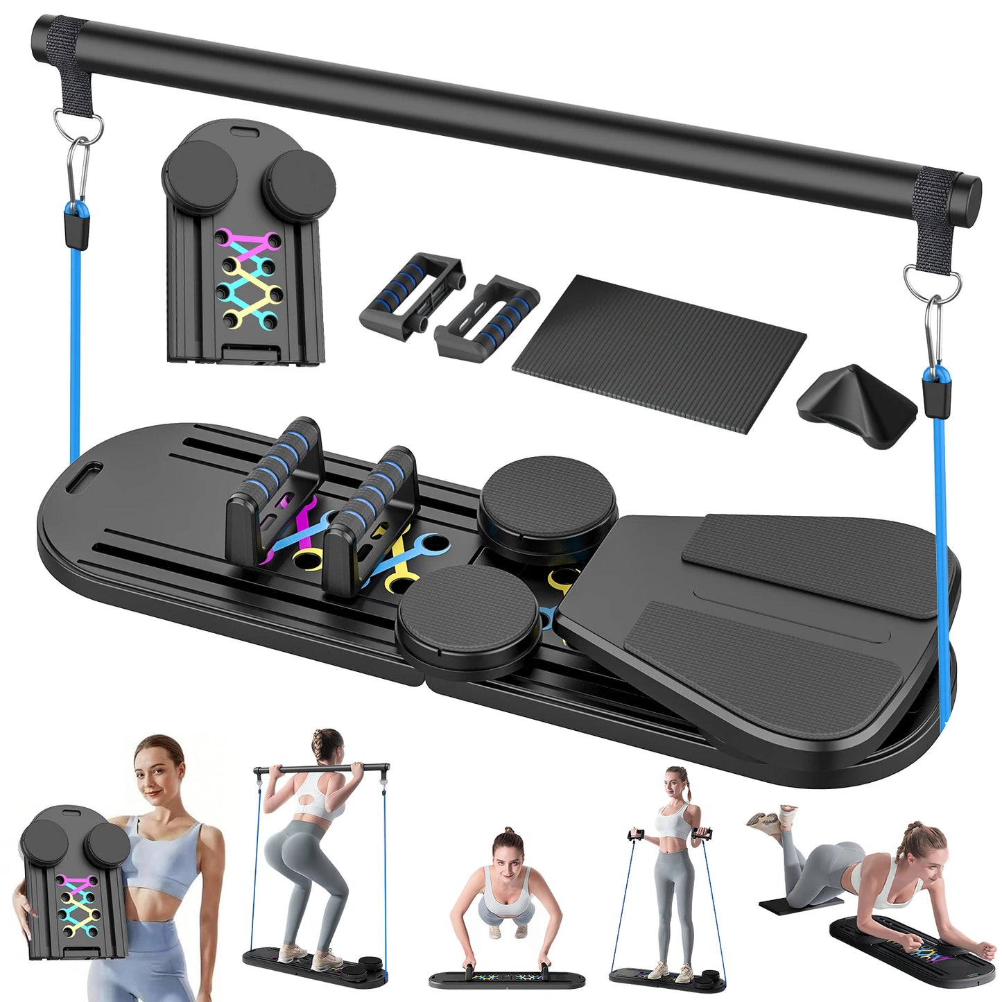 Exercise Board, Fitness Board, Ab Wheel Workout Equipment for Home