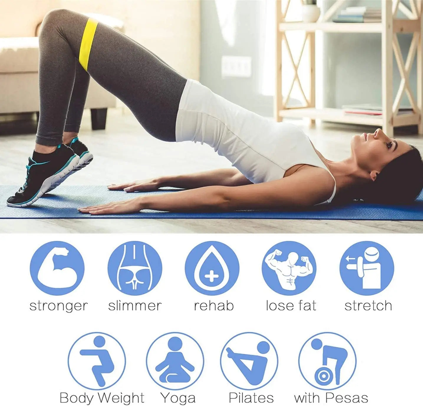 Resistance Bands Fitness Exercise Training