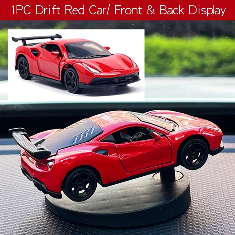 Drift Car dashboard toy model swing turning cool sports race auto ornament