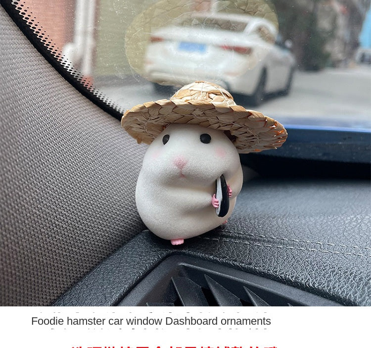 Car Decoration Hamster Car Accessories New Console Cute Doll Car Interior Pendant   Decoration  Cool  Decoration Accesories