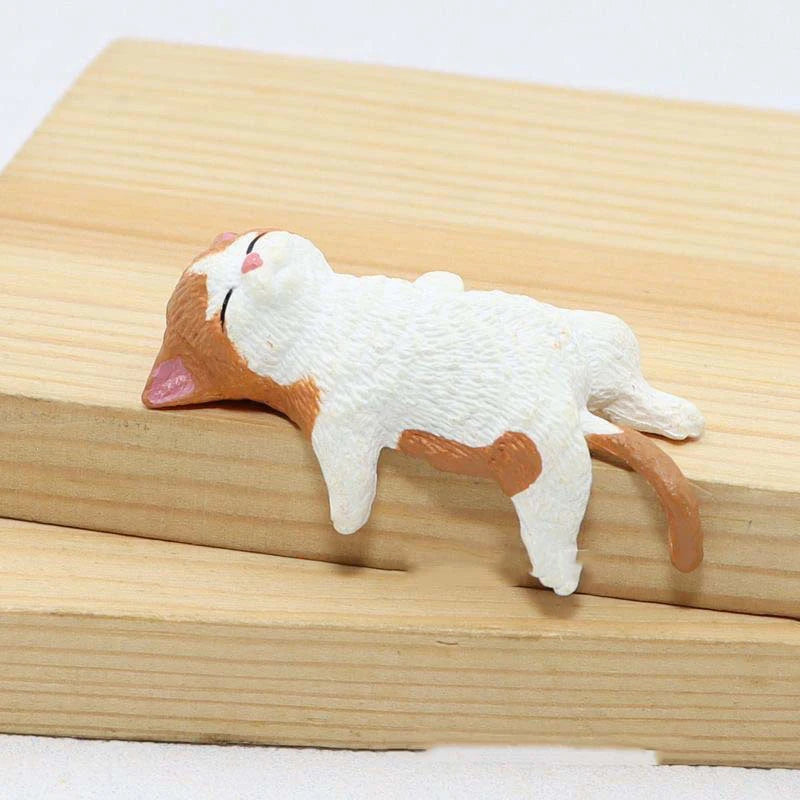 Cartoon Simulation Fish Tank Edge Hang Cat Aquarium Ornament Figurine Miniature Landscape Home Decoration Cute Desktop Gifts