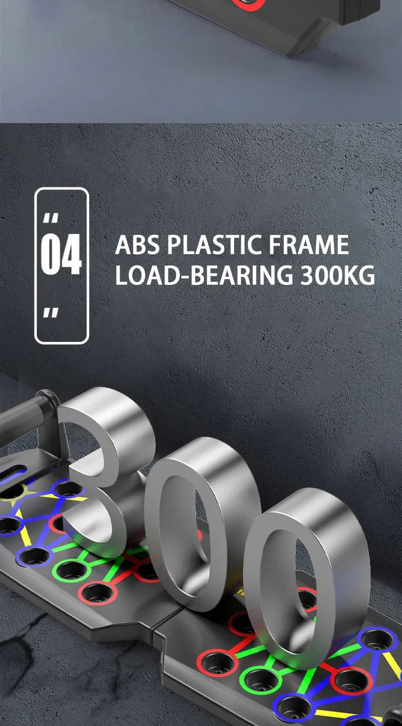 Portable Multifunctional Push-up Board Set With Handles Foldable