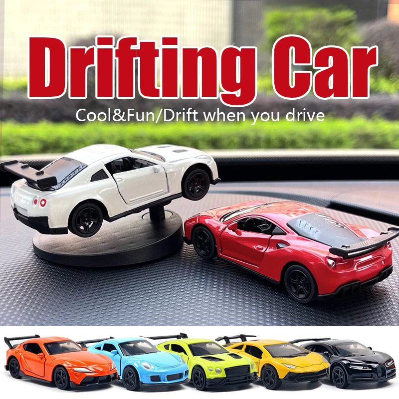 Drift Car dashboard toy model swing turning cool sports race auto ornament