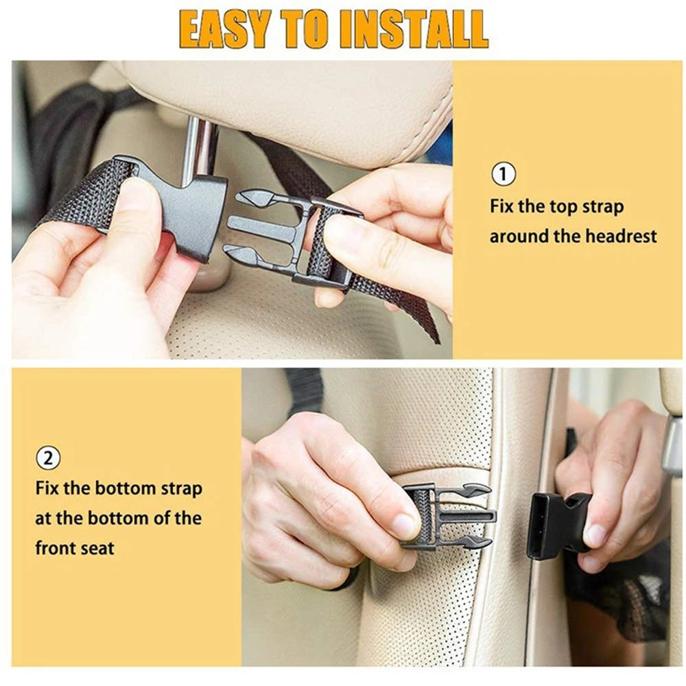 Car Backseat Organizer with Touch Screen Tablet Back Protectors