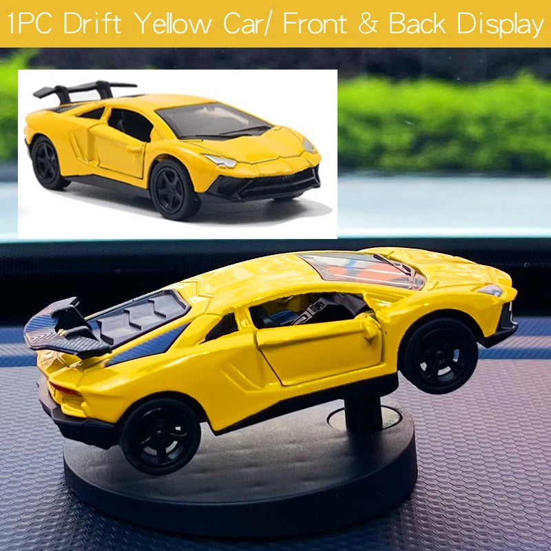 Drift Car dashboard toy model swing turning cool sports race auto ornament
