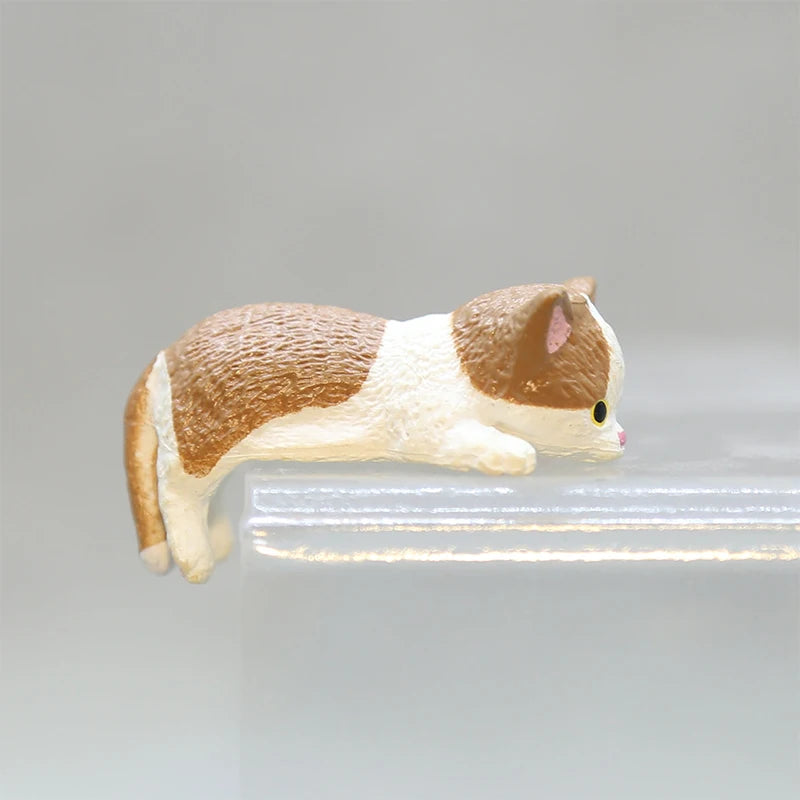 Cartoon Simulation Fish Tank Edge Hang Cat Aquarium Ornament Figurine Miniature Landscape Home Decoration Cute Desktop Gifts