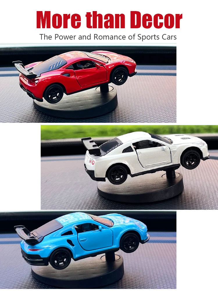 Drift Car dashboard toy model swing turning cool sports race auto ornament