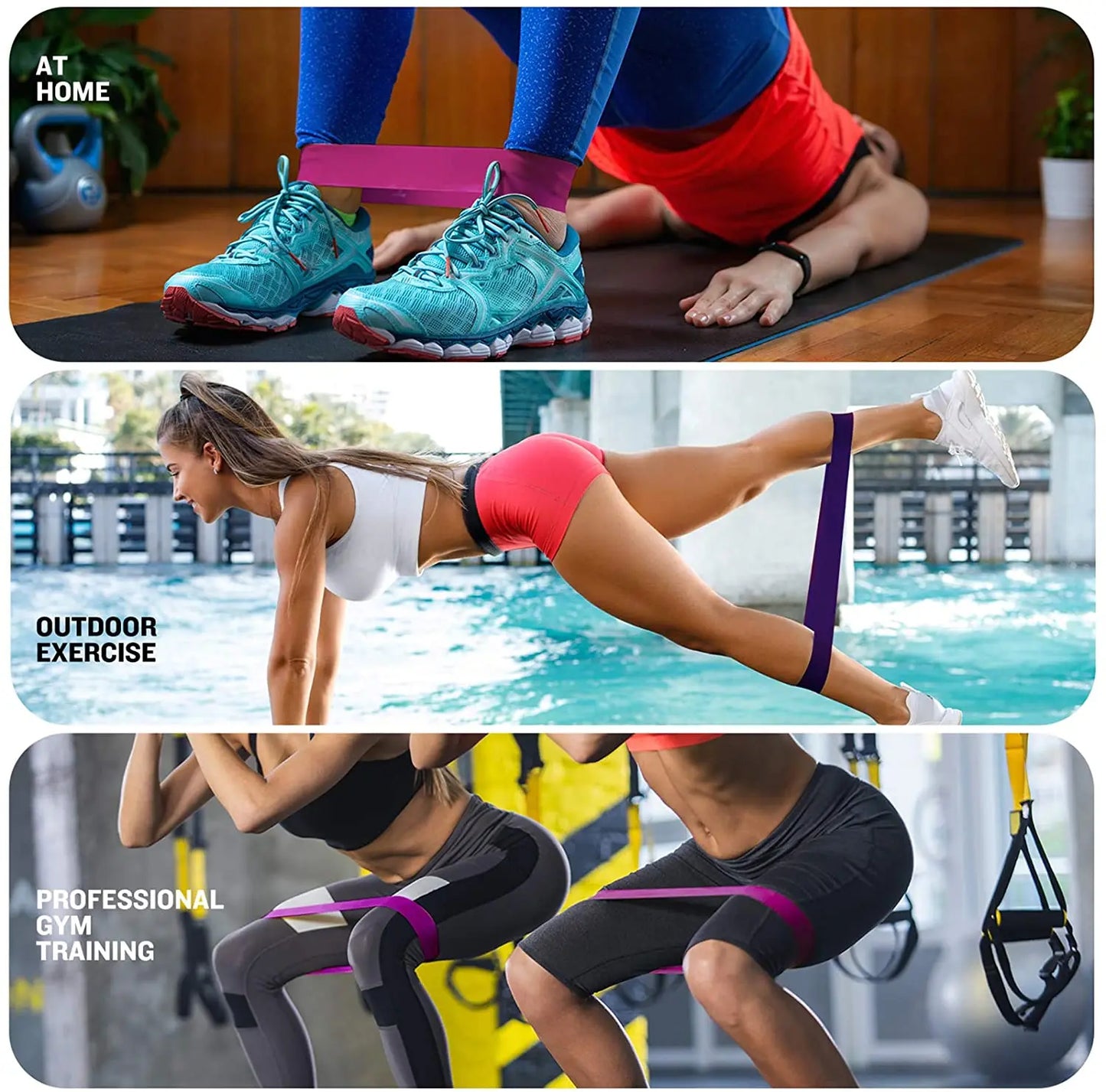 Resistance Bands Fitness Exercise Training