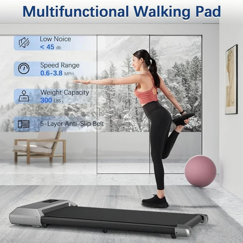 Treadmill for Home 2.5HP Walking Pad LCD Digital Data Display 2in1 Walking Running