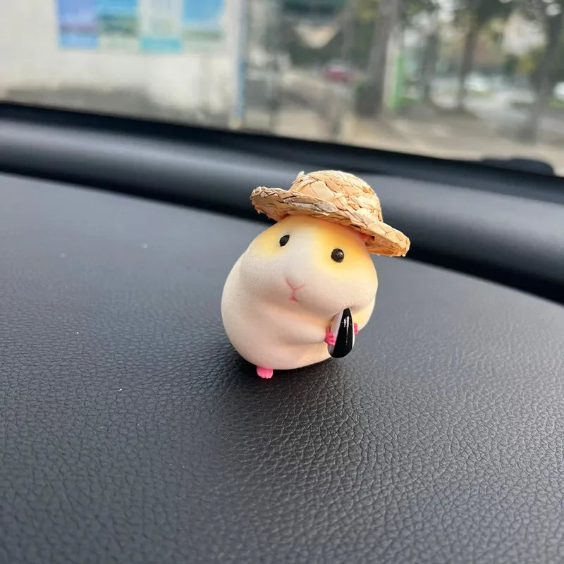 Car Decoration Hamster Car Accessories New Console Cute Doll Car Interior Pendant   Decoration  Cool  Decoration Accesories