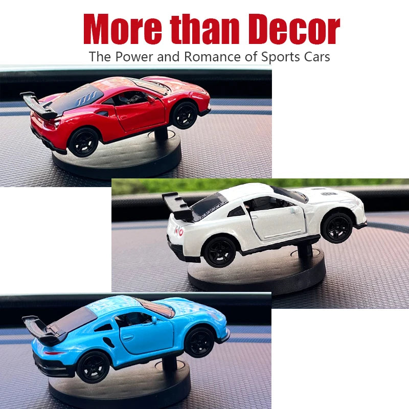 Drift Car dashboard toy model swing turning cool sports race auto ornament