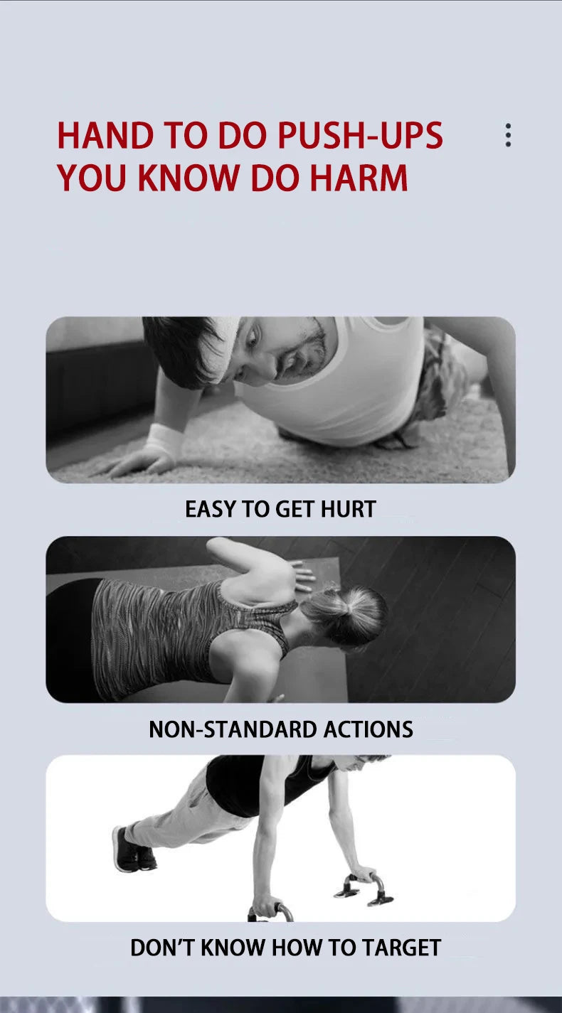 Portable Multifunctional Push-up Board Set With Handles Foldable