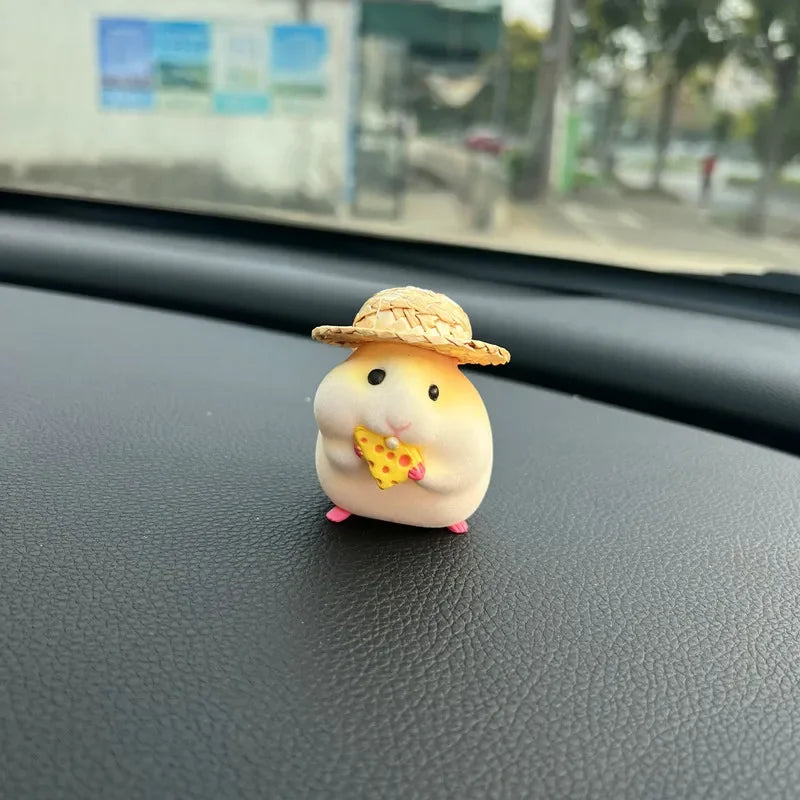 Car Decoration Hamster Car Accessories New Console Cute Doll Car Interior Pendant   Decoration  Cool  Decoration Accesories