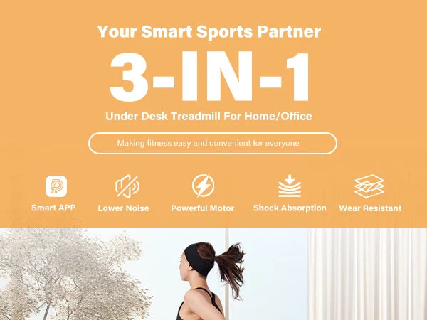 Treadmill for Home 2.5HP Walking Pad LCD Digital Data Display 2in1 Walking Running