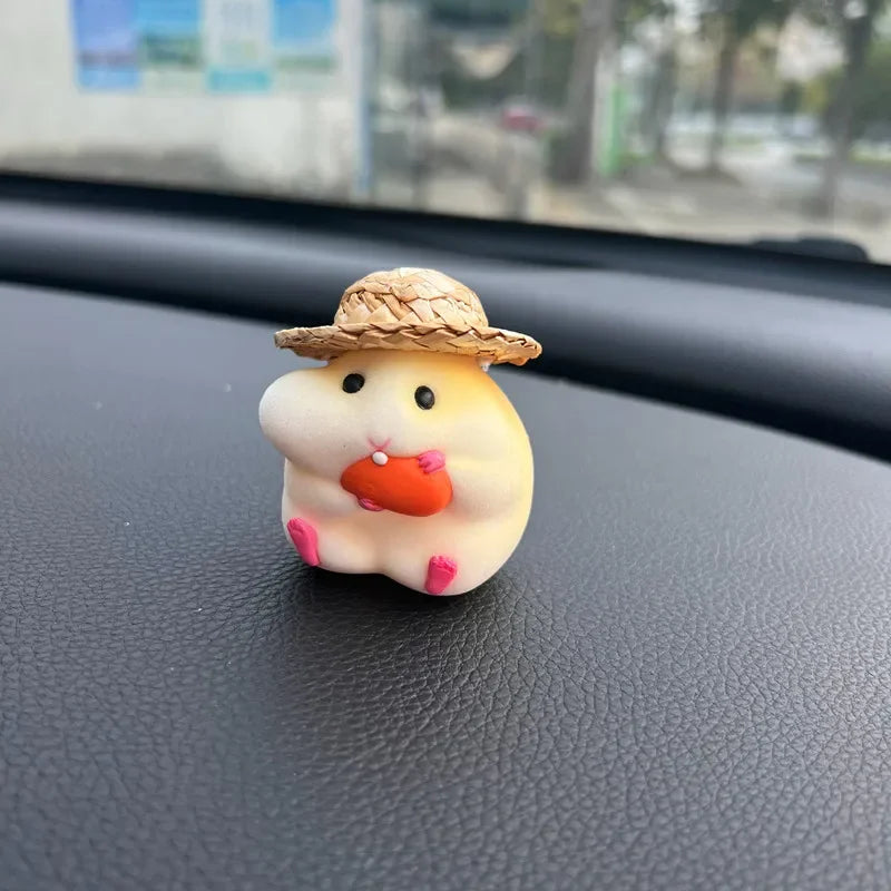 Car Decoration Hamster Car Accessories New Console Cute Doll Car Interior Pendant   Decoration  Cool  Decoration Accesories