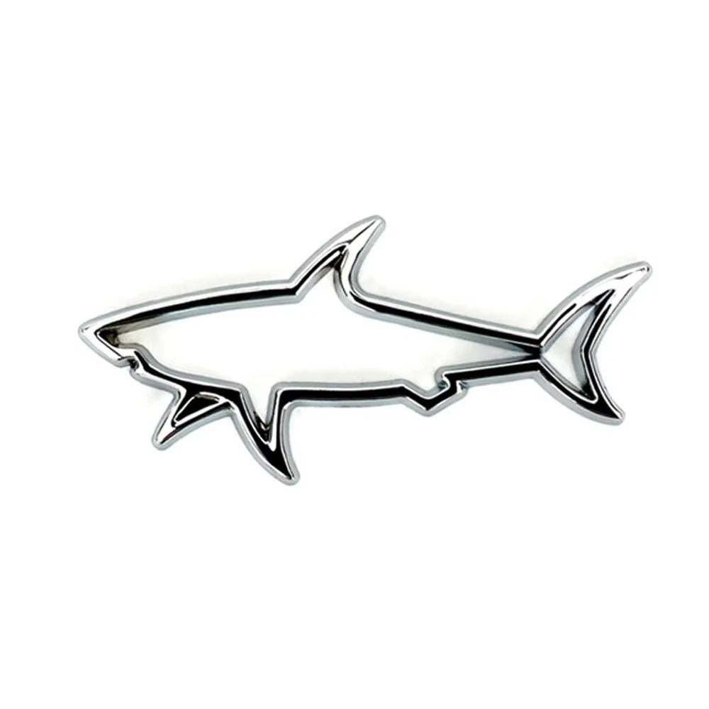 Stickers 3D Metal Fish Shark design