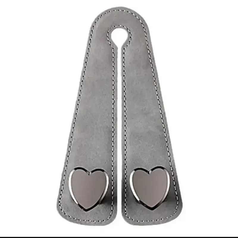 Heart Shape Metal Car Seat Headrest Hooks 2 in 1 Leather Car Seat Back Hook Purse and Bag