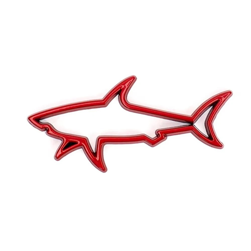 Stickers 3D Metal Fish Shark design