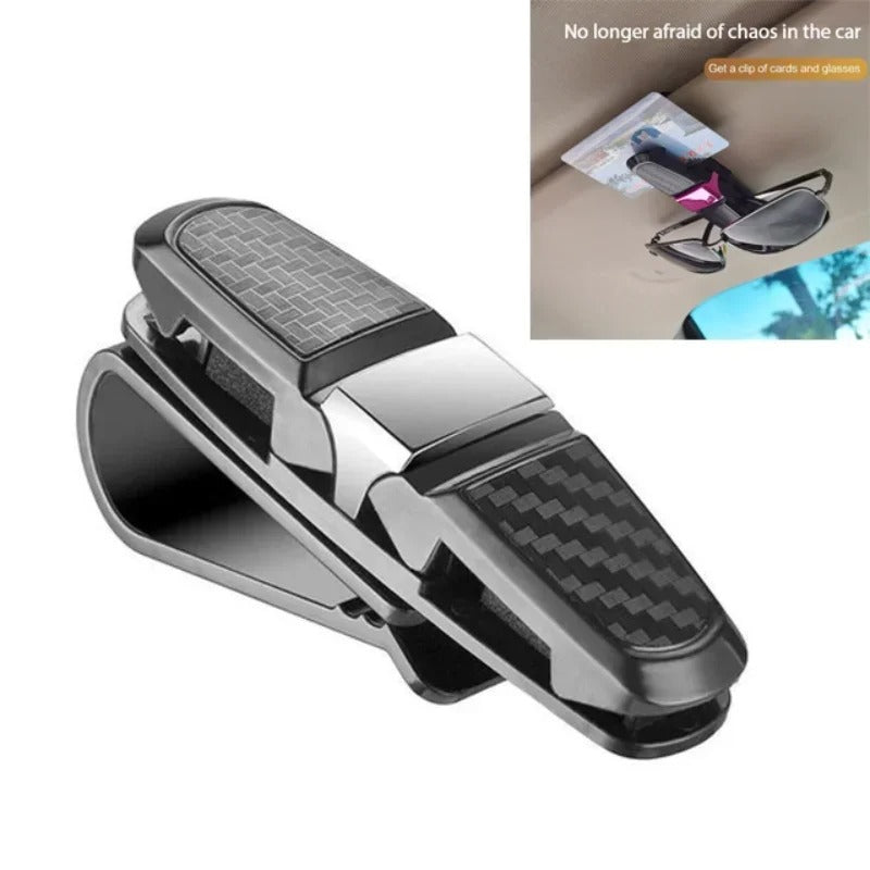 Glasses Case Auto Sun Visor Glasses Holder Sunglasses Clip Card Holder Eyeglasses