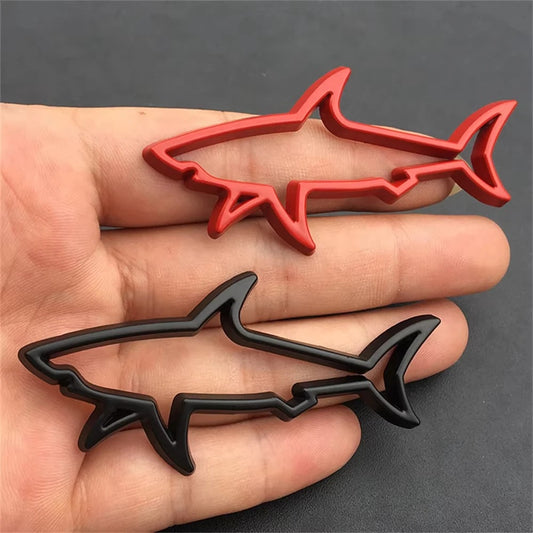 Stickers 3D Metal Fish Shark design