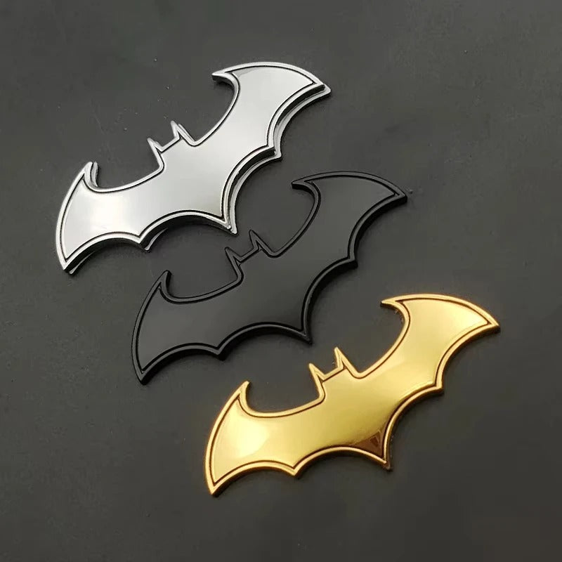 1PCS 3D Bat Shape Car Stickers Metal Badge