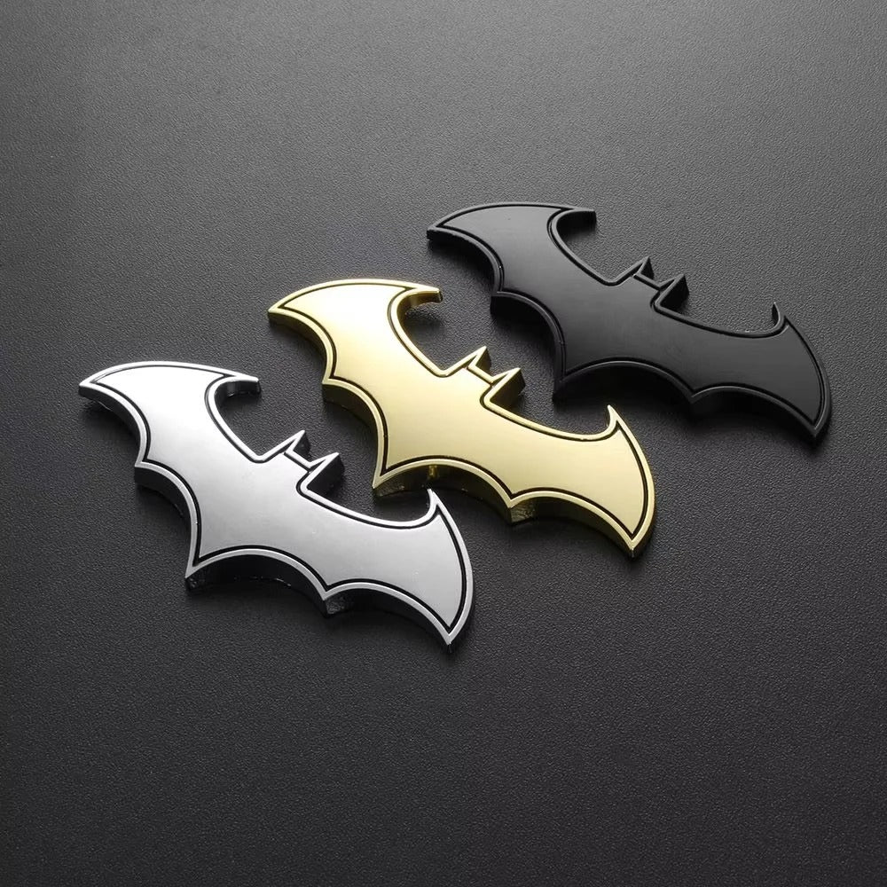 1PCS 3D Bat Shape Car Stickers Metal Badge