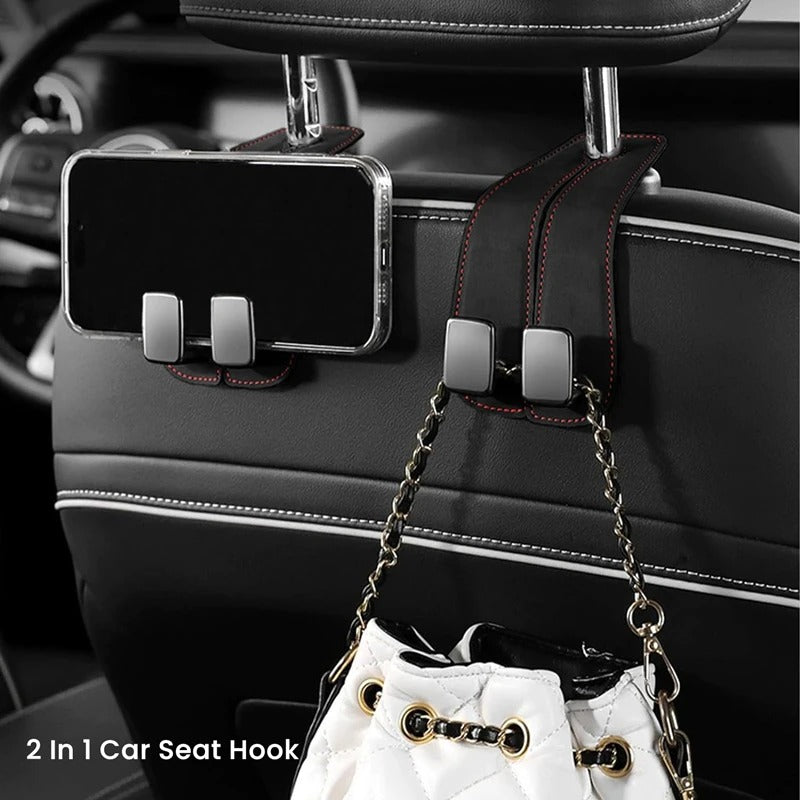 2 in 1 Car Hook For Car Rear Seat Back Hooks Headrest Hanger Clip Universal