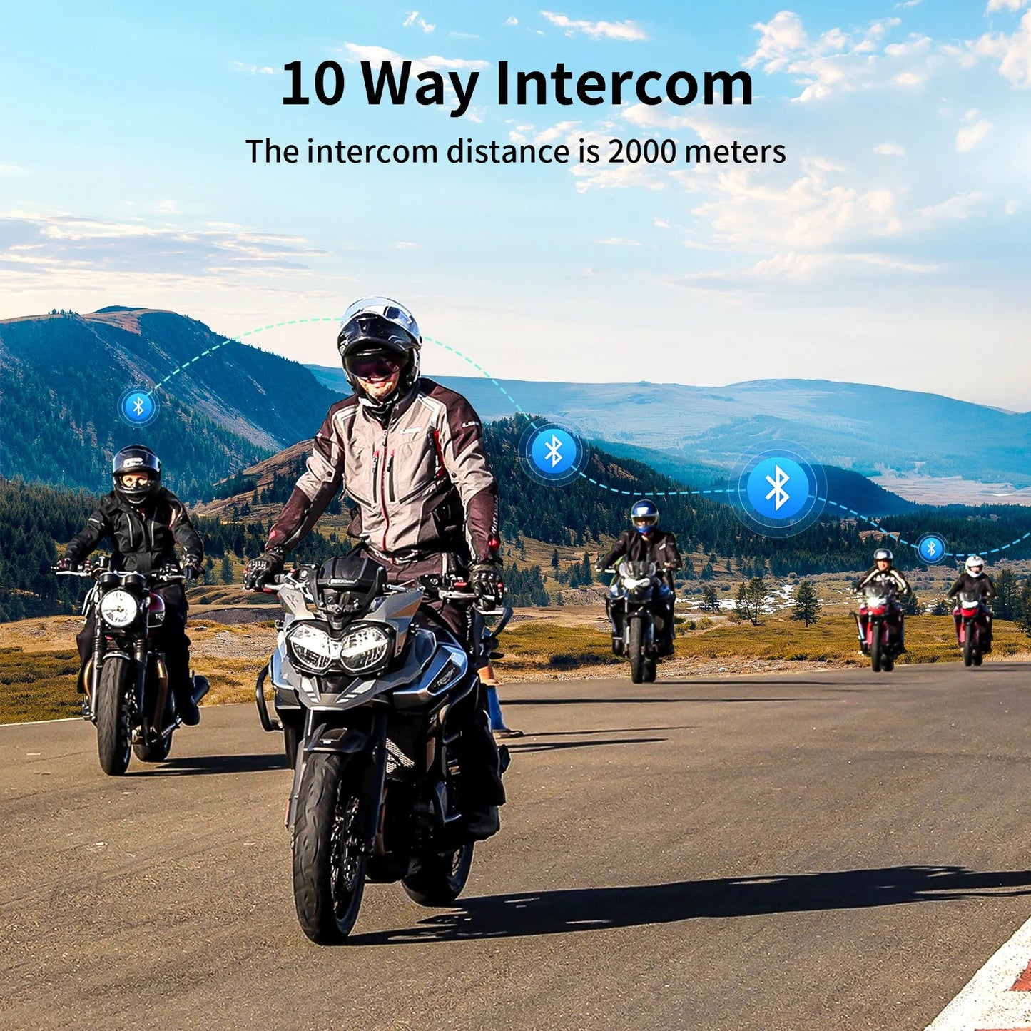 Motorcycle Helmet Intercom Bluetooth headset