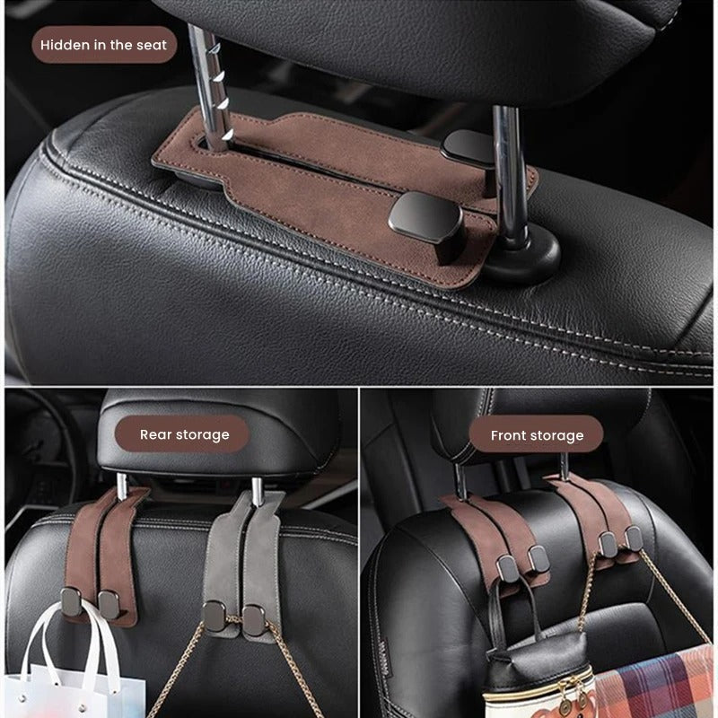2 in 1 Car Hook For Car Rear Seat Back Hooks Headrest Hanger Clip Universal
