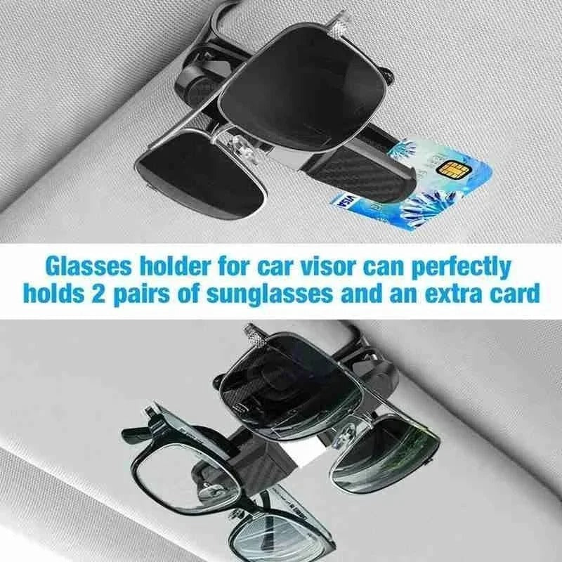 Glasses Case Auto Sun Visor Glasses Holder Sunglasses Clip Card Holder Eyeglasses