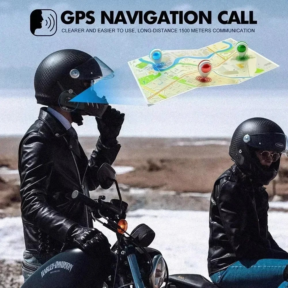 Motorcycle Intercom Bluetooth Wireless
