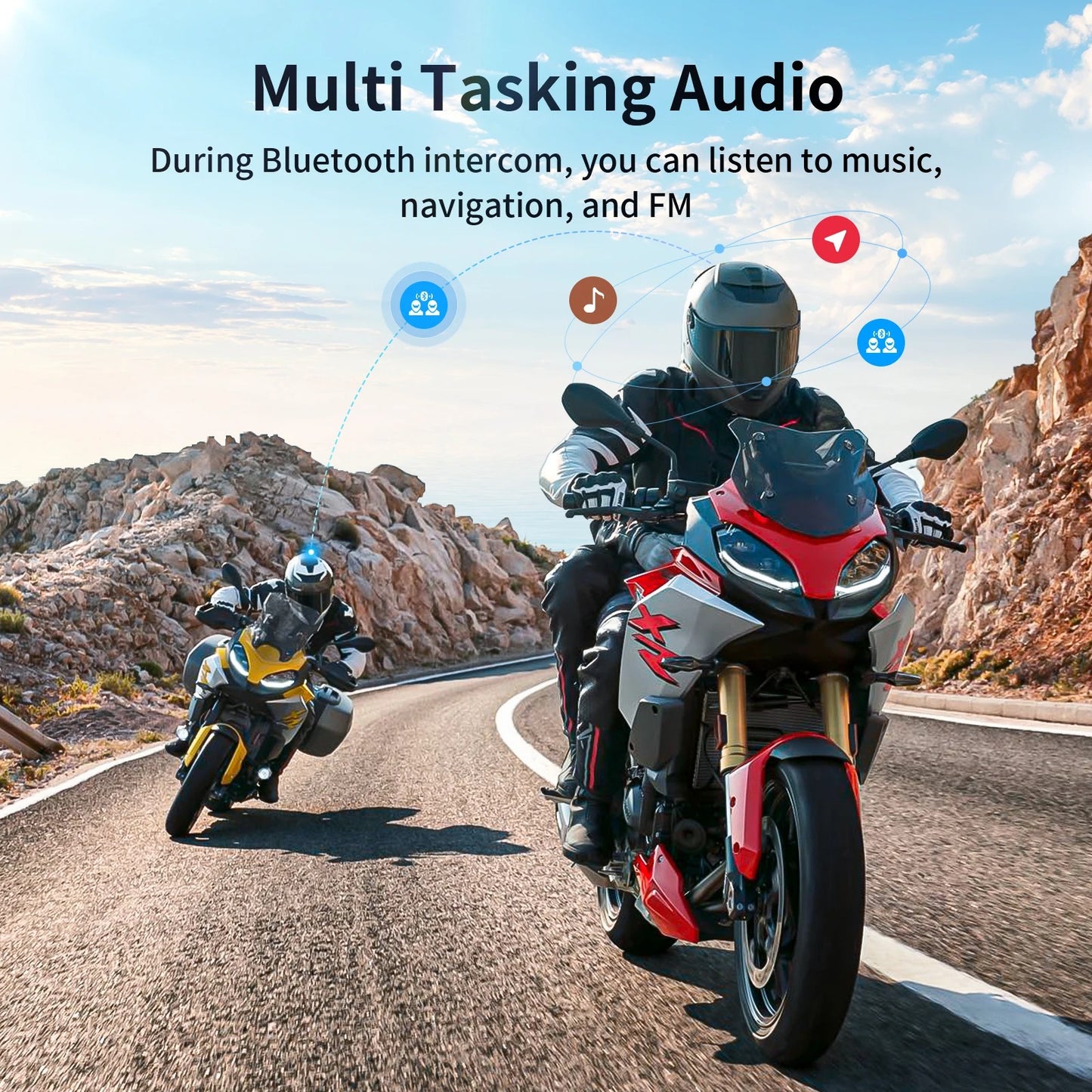 Motorcycle Helmet Intercom Bluetooth headset