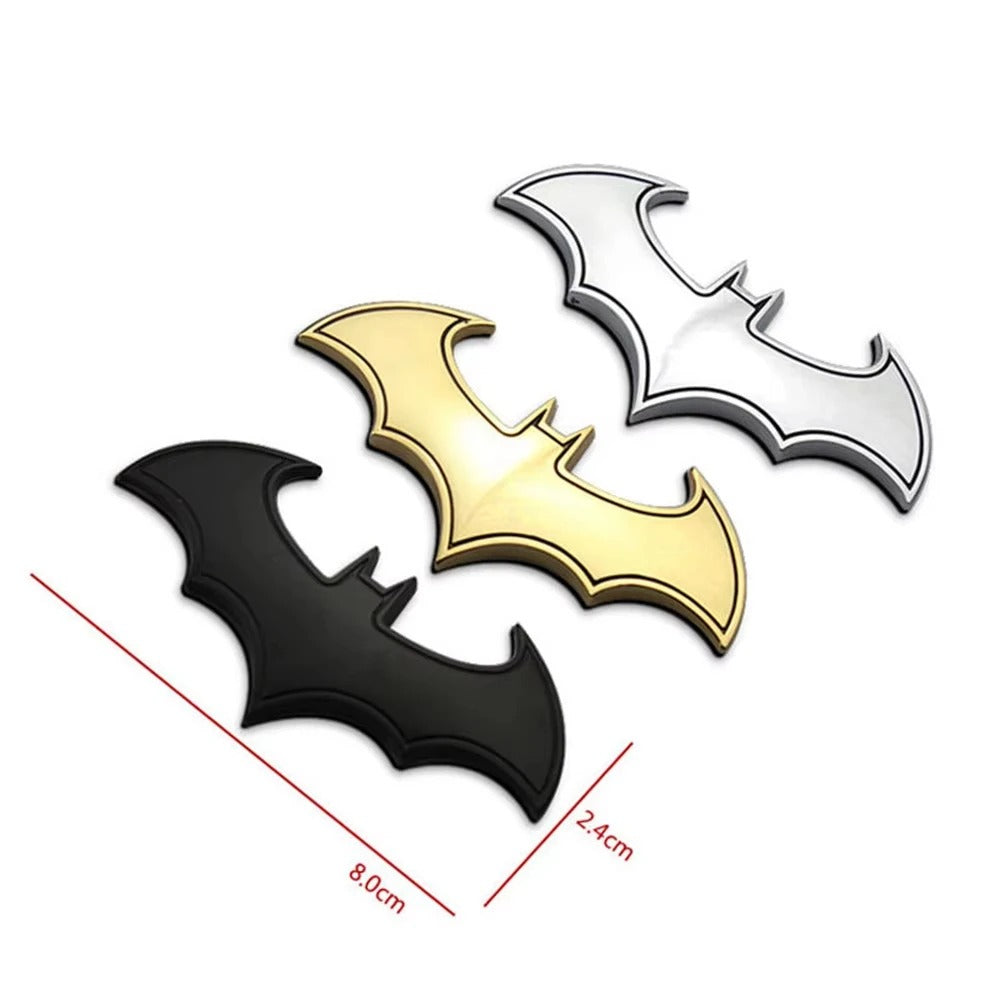 1PCS 3D Bat Shape Car Stickers Metal Badge