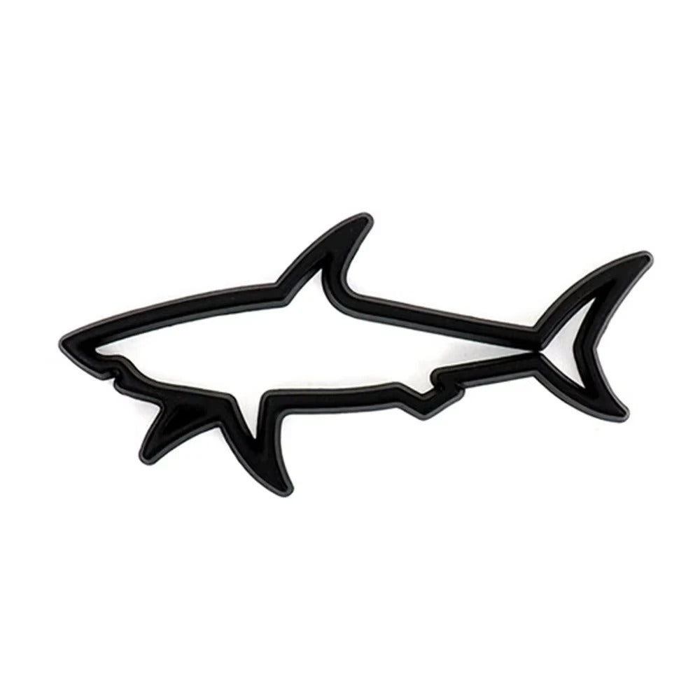 Stickers 3D Metal Fish Shark design