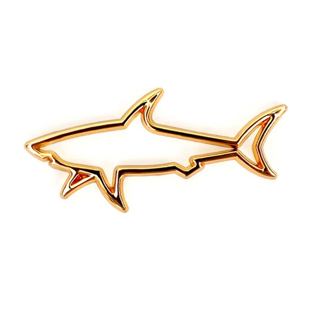 Stickers 3D Metal Fish Shark design